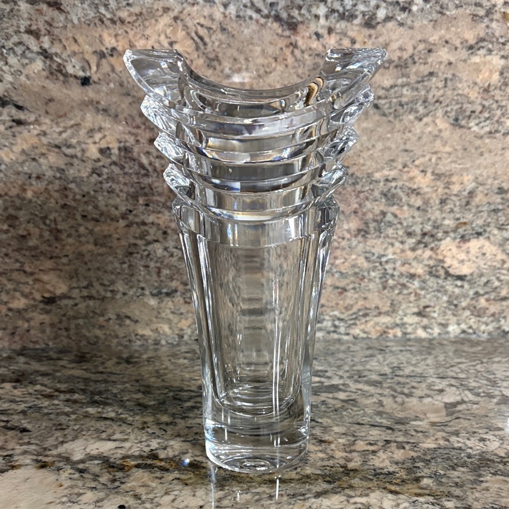 Lenox ovation crystal Azar bud Vase 7 inches VINTAGE